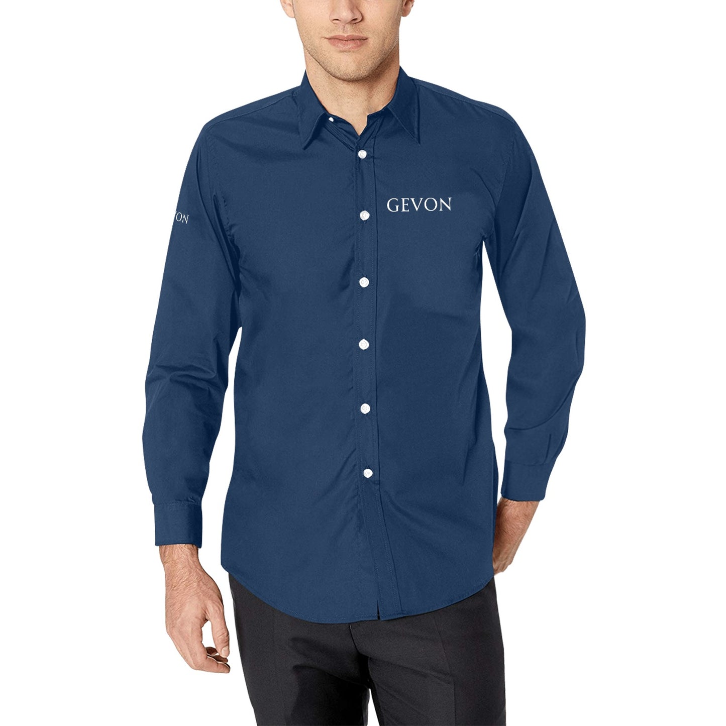 Gevon - Simple Long-Sleeve Shirt