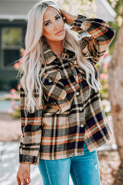 Geometric Plaid Shacket