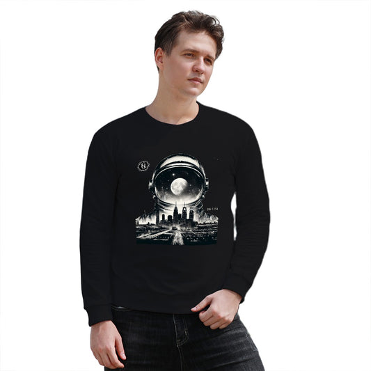 Gevon - Men's Urban Dreamscape Sweatshirt in black