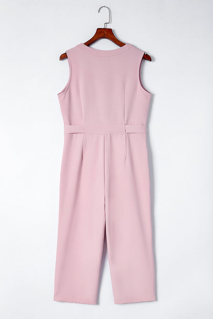 Sleeveless Cropped Jumpsuit