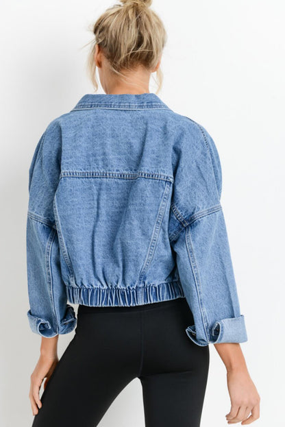 Wash Cropped Denim Jacket