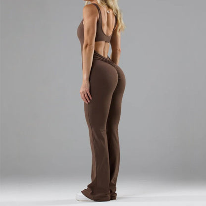 Seamless Slim-Fit Yoga Jumpsuit