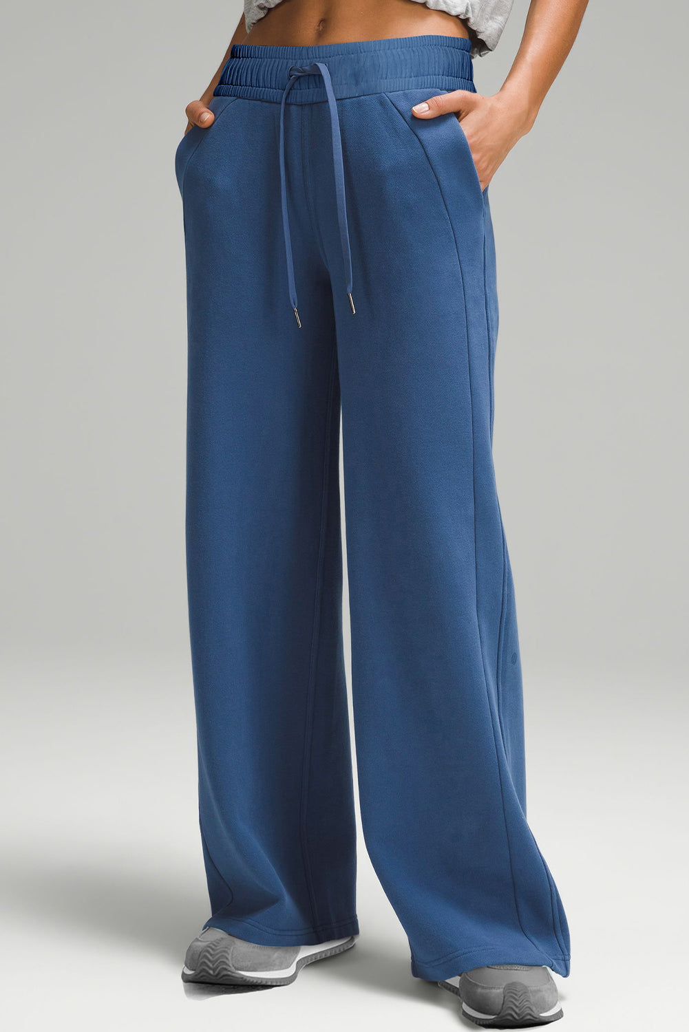 High-Waist Wide Leg Sweatpants