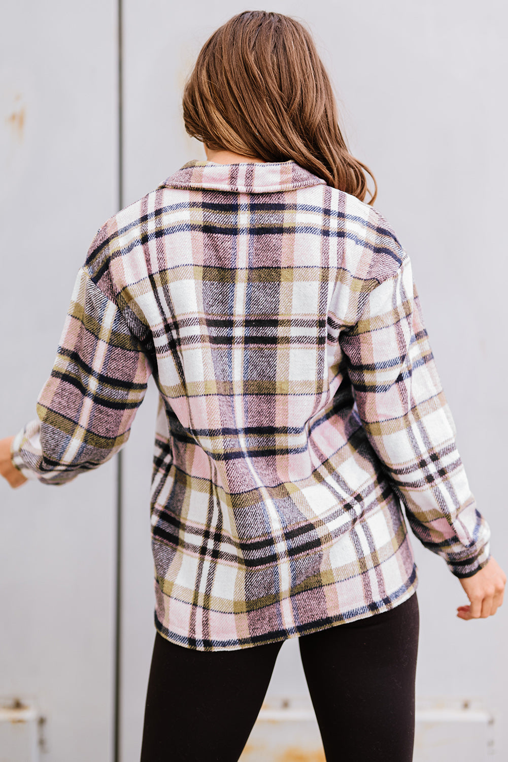 Geometric Plaid Shacket