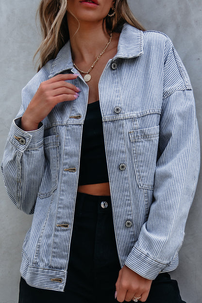 Washed Oversize Denim Jacket