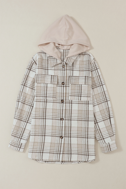 Plaid Hood Shacket