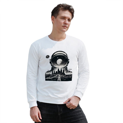 Men's Urban Dreamscape Sweatshirt in White