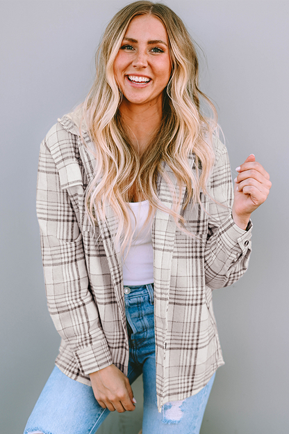 Plaid Hood Shacket