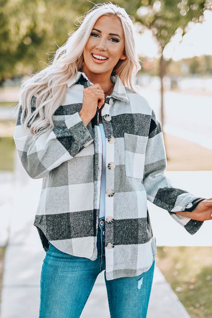 Plaid Color Block Jacket