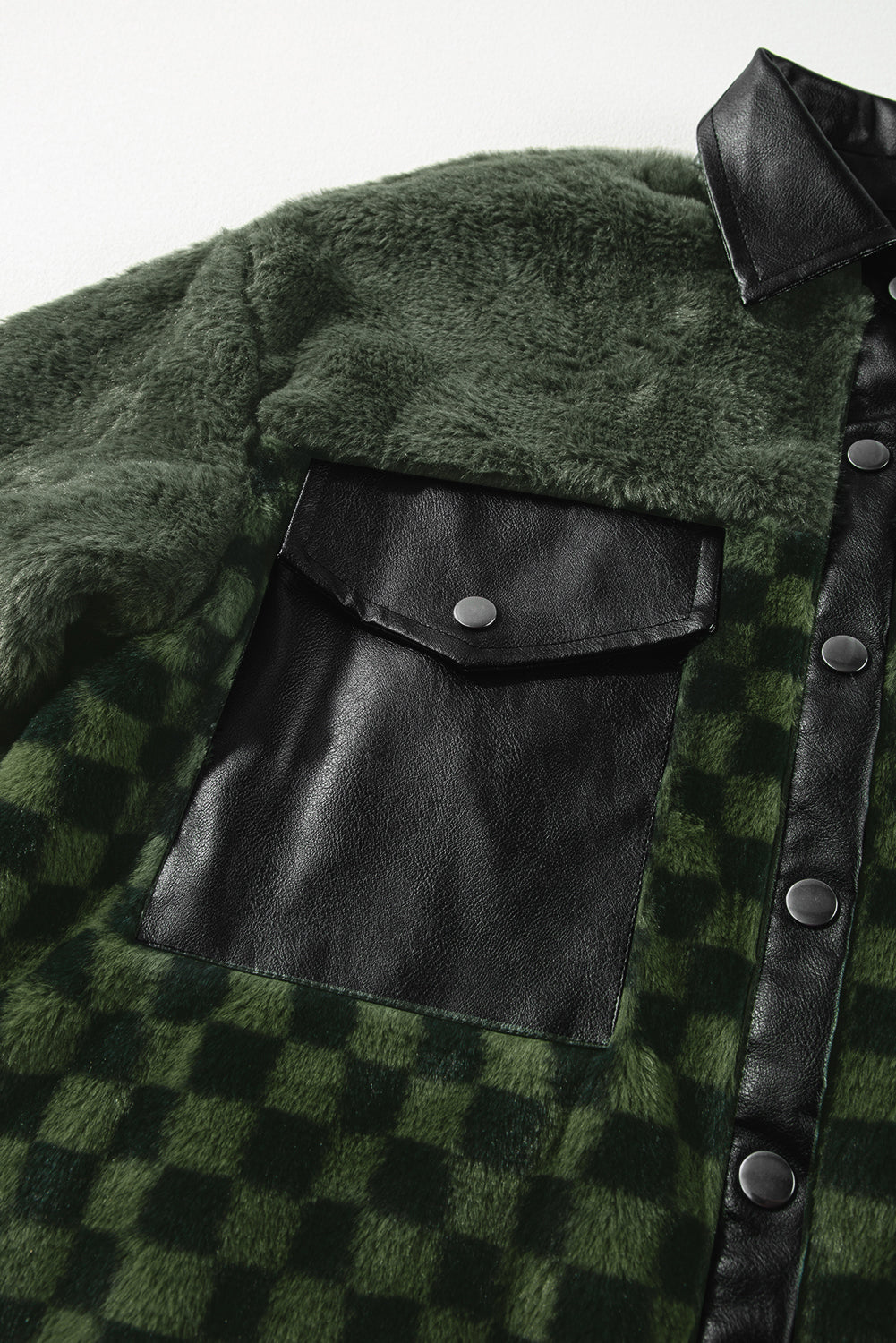 Fleece Checkerboard Jacket