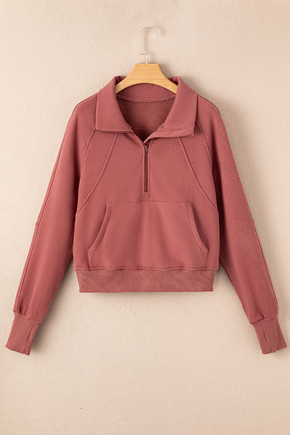 Fleece Lined Thumbhole Sweatshirt