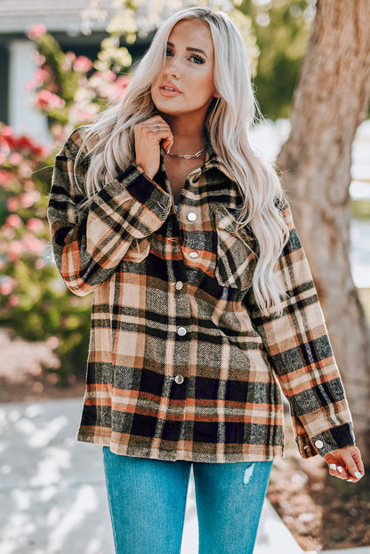 Geometric Plaid Shacket