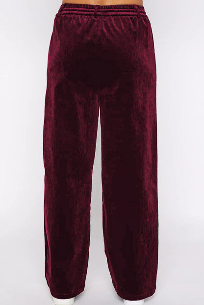 Drawstring Wide Leg Pants