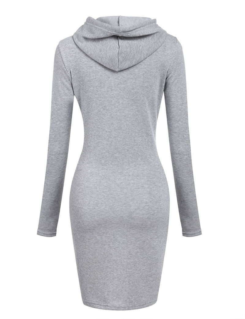 Hooded Bodycon Dress