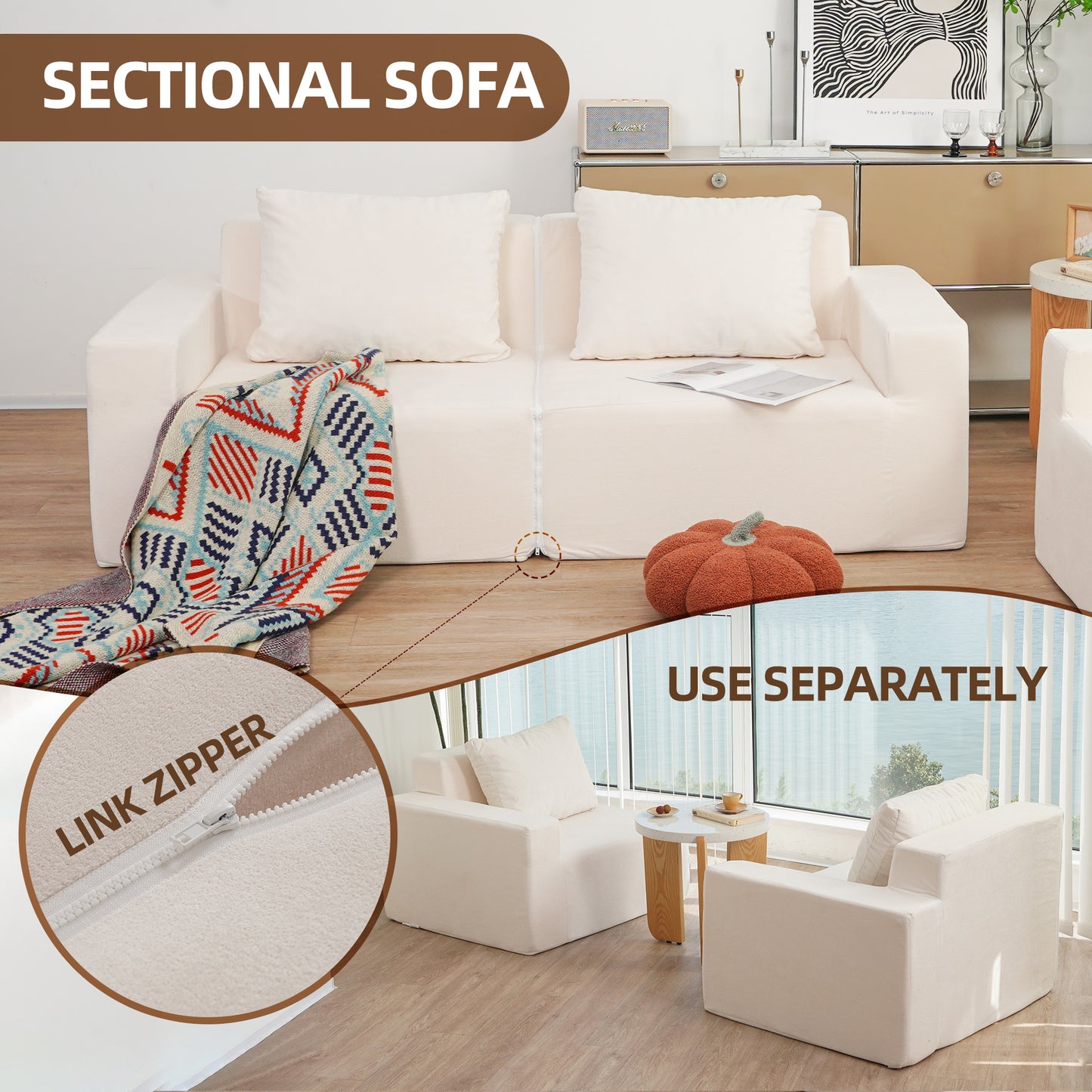 Convertible Memory Foam Sofa