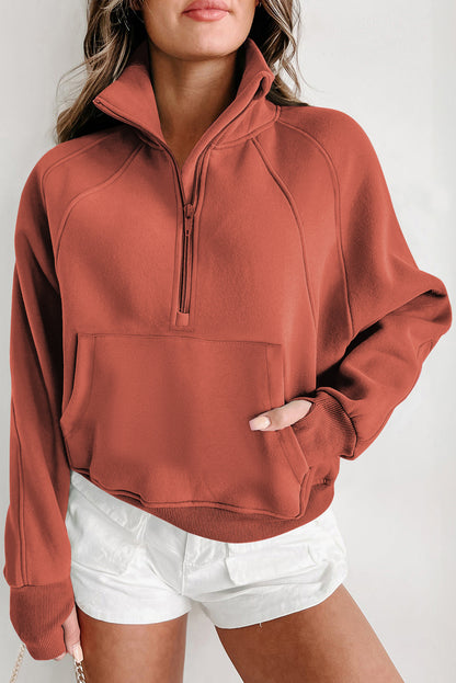 Fleece Lined Thumbhole Sweatshirt