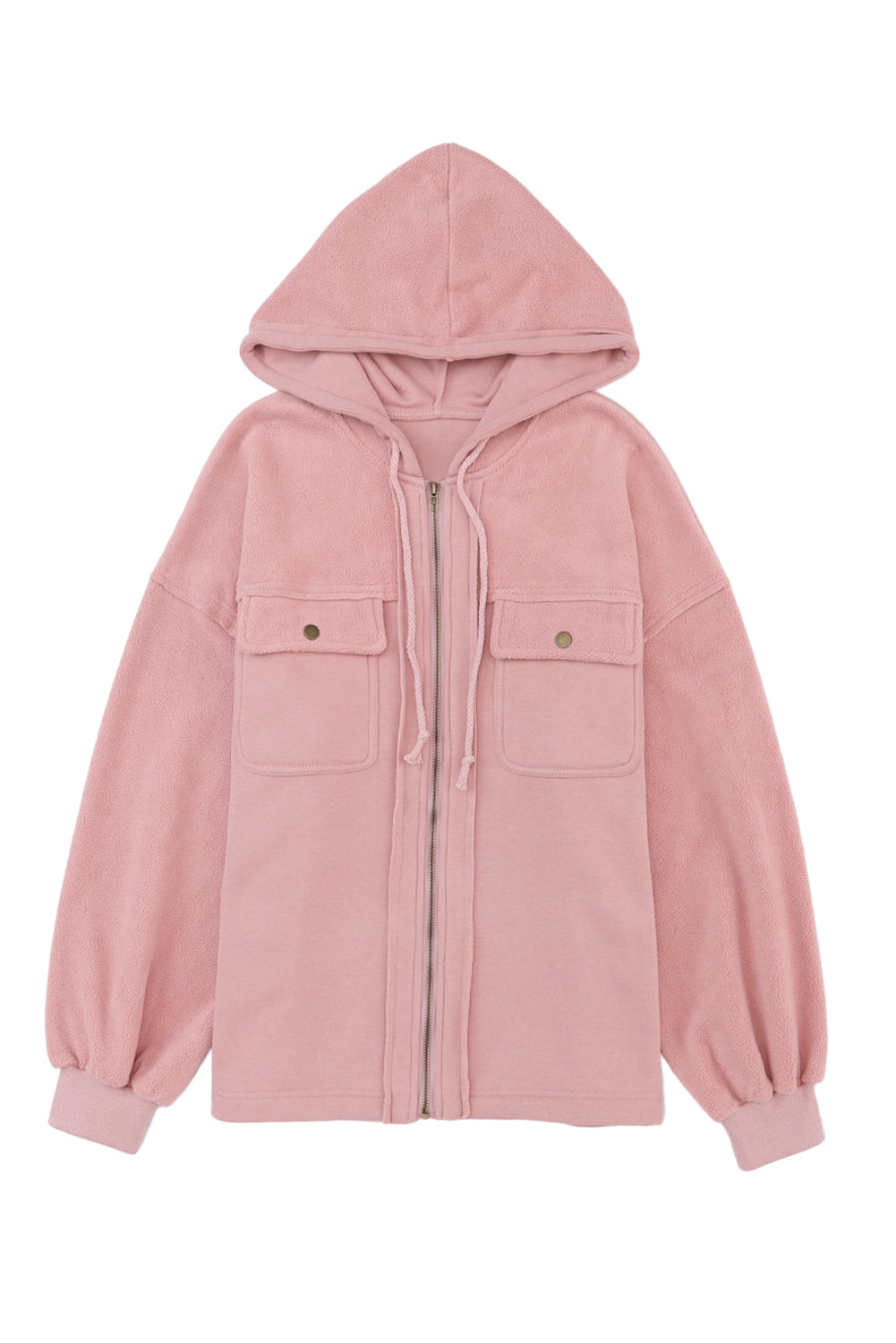 Drawstring Zip Up Jacket