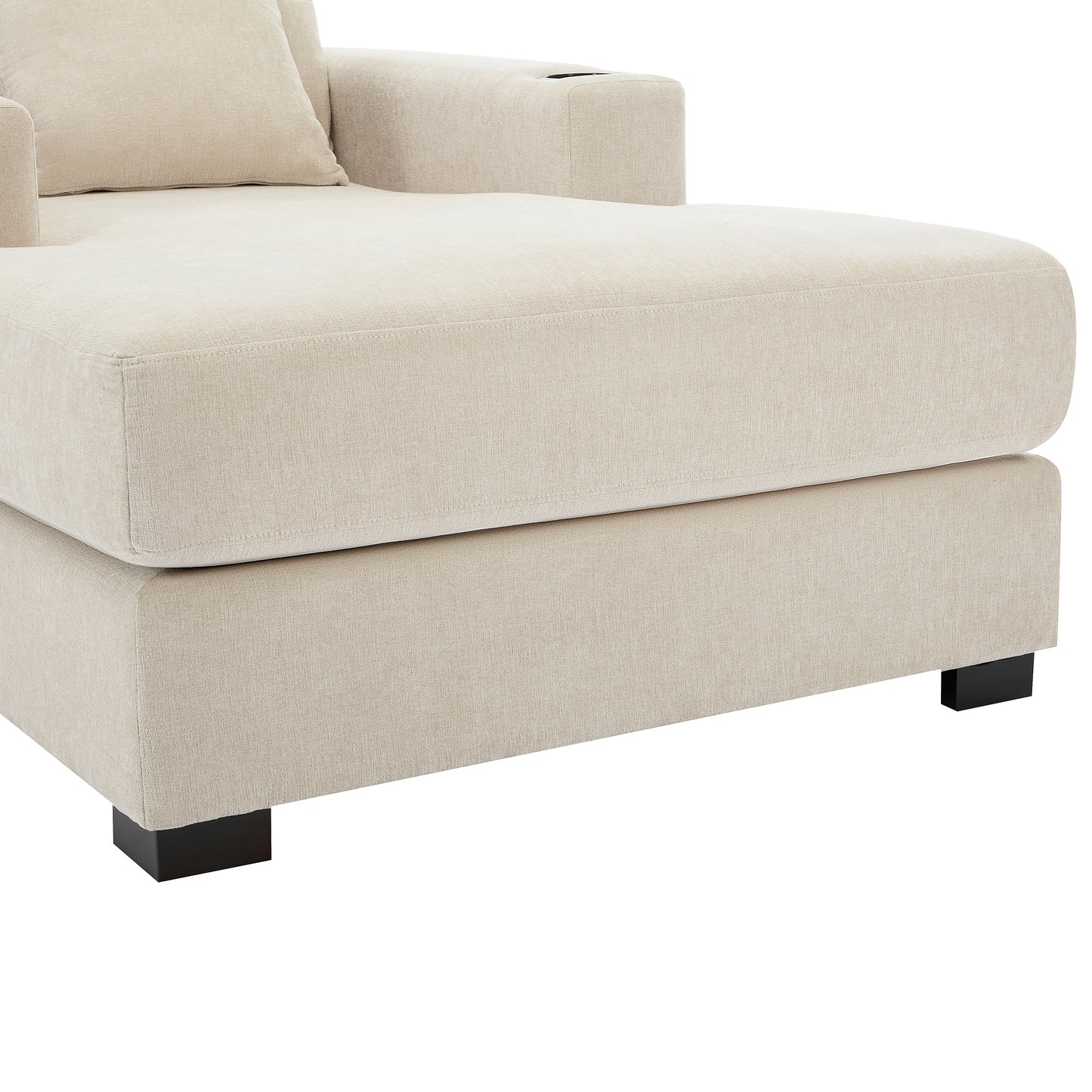 39.7 Oversized Modern Chaise Lounger