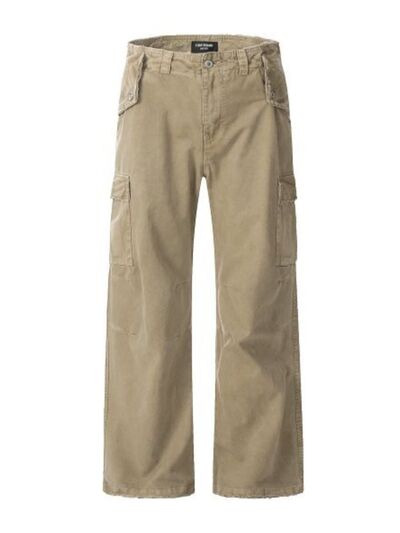 Men's Straight Leg Cargo Pants.