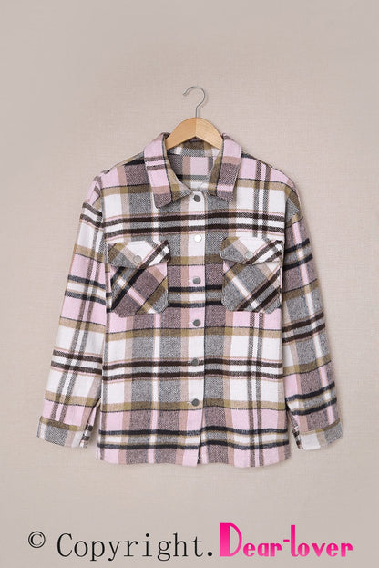 Geometric Plaid Shacket