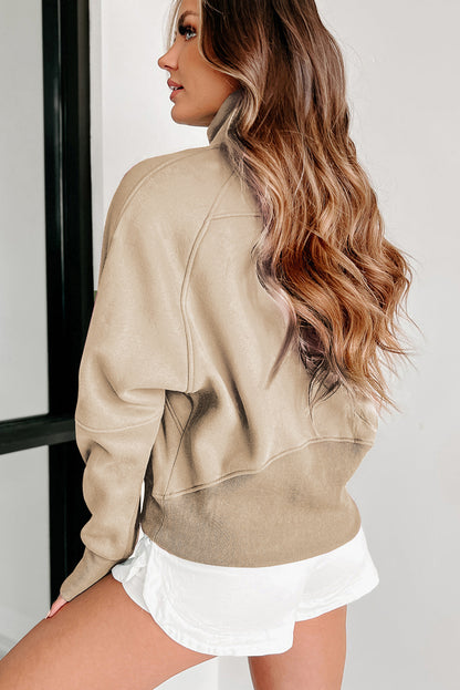 Fleece Lined Thumbhole Sweatshirt