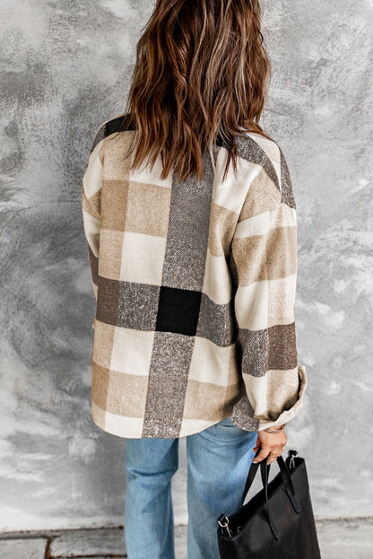 Plaid Color Block Jacket