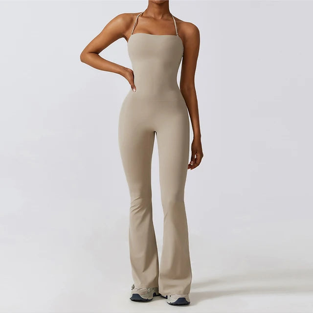 One-piece Flare Jumpsuit