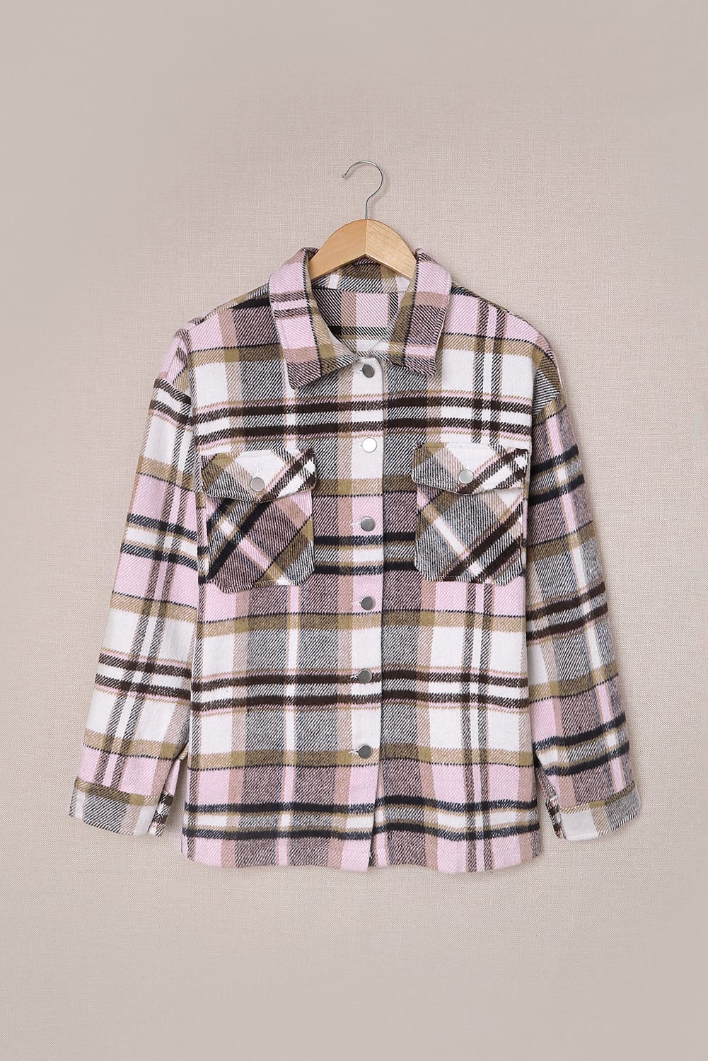 Geometric Plaid Shacket