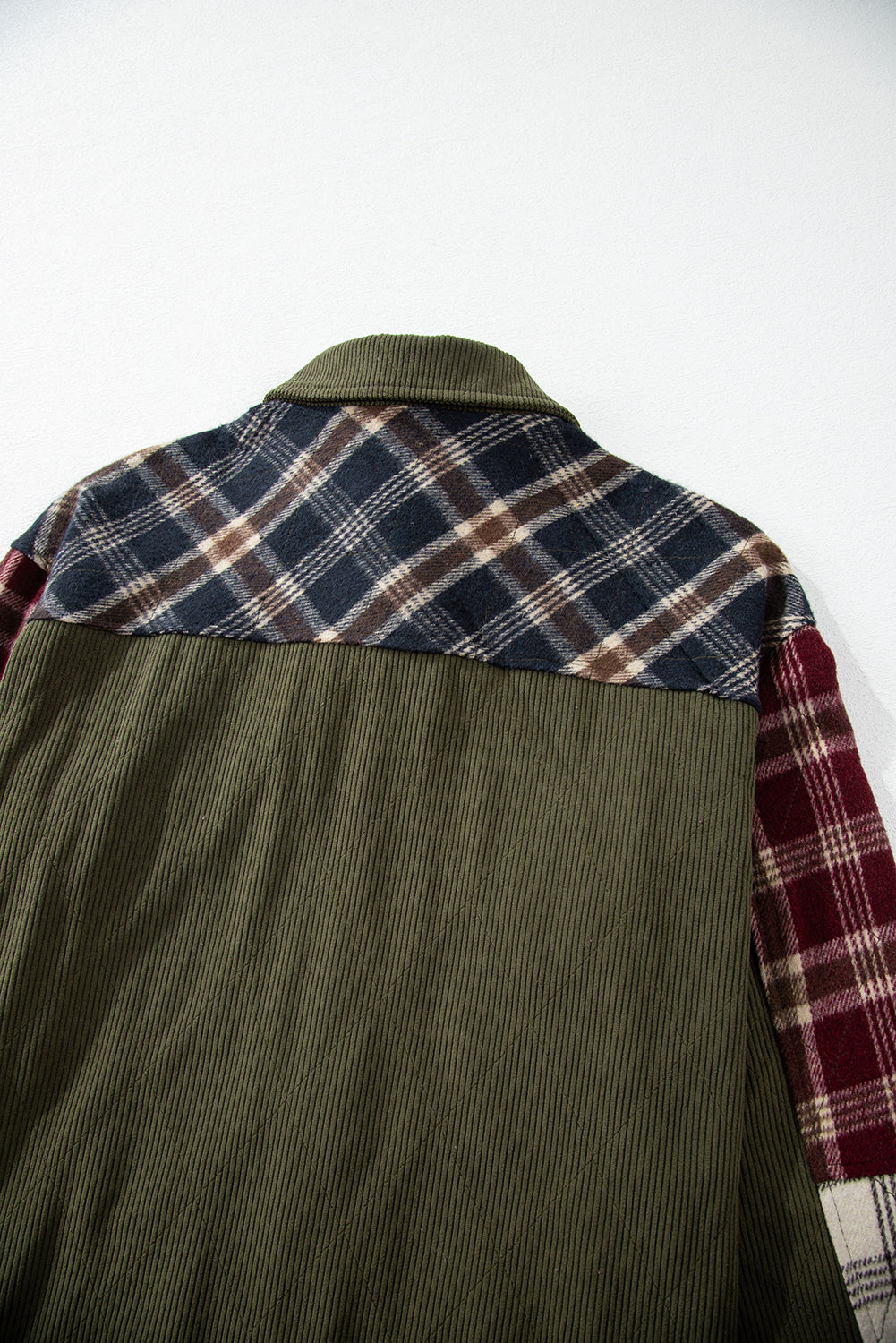 Plaid Patchwork Retro Shacket