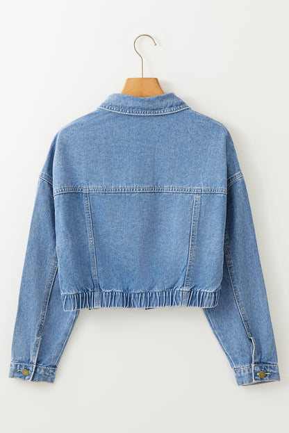 Wash Cropped Denim Jacket