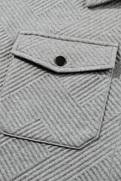 Textured Flap Shacket