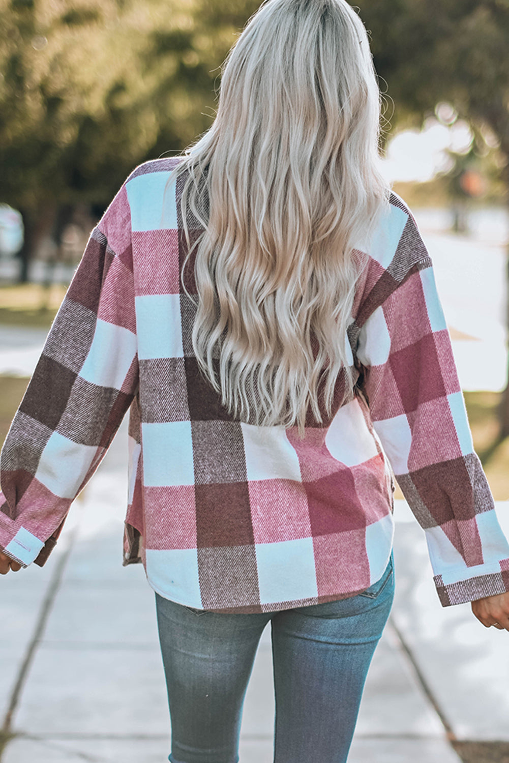 Plaid Color Block Jacket