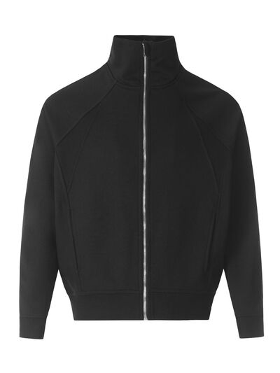 Men's Zip Up Stand Collar Jacket.