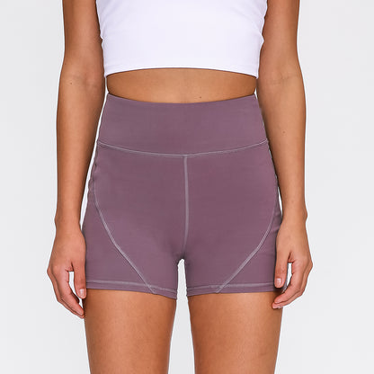 Anti-sweat High-Waisted Soft Cotton Yoga Shorts