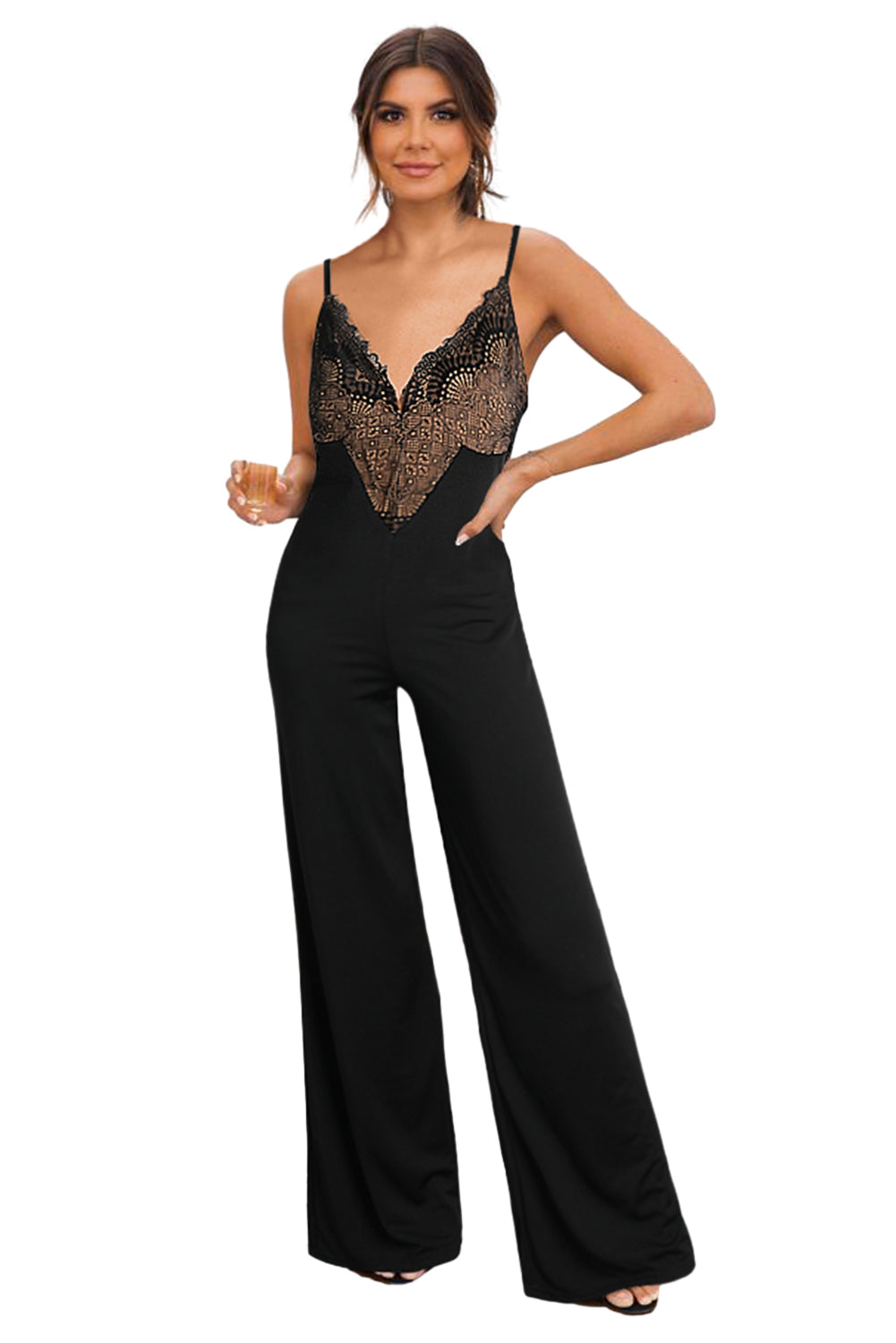 Lace Wide Leg Jumpsuit