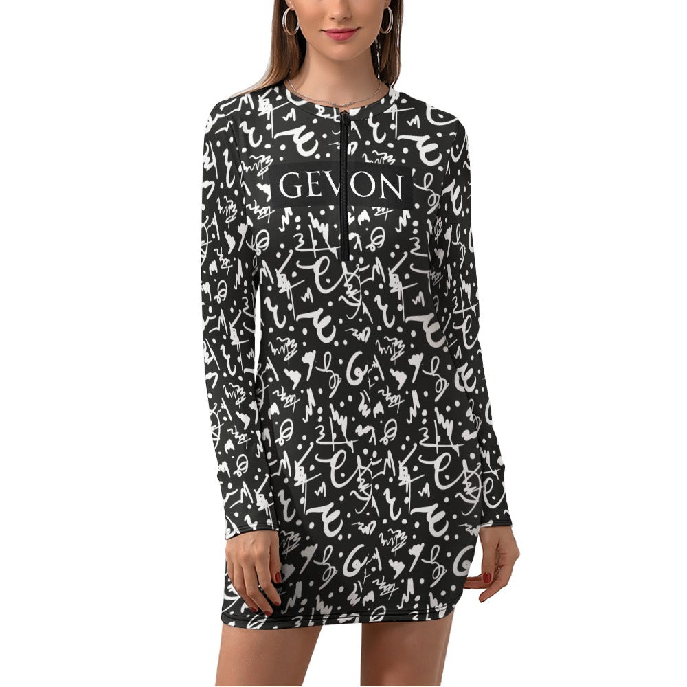 Gevon - Long Sleeve Dress