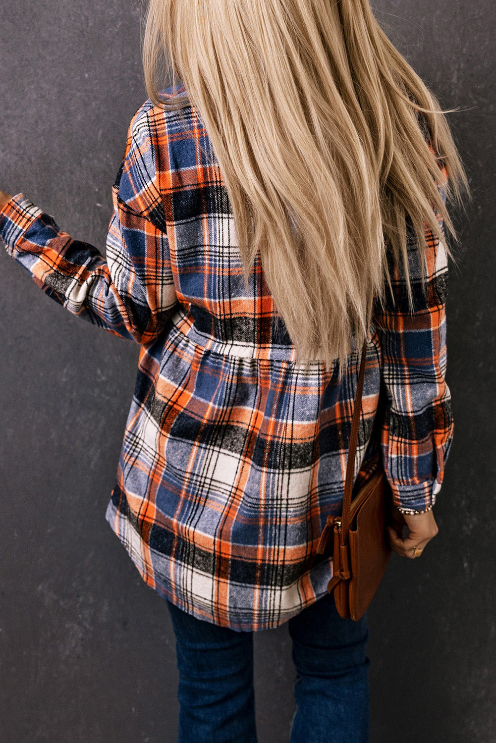 Multicolor Plaid Ruffled Shacket