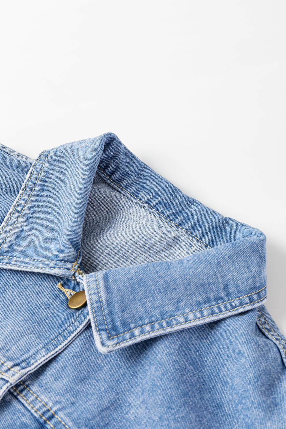 Wash Cropped Denim Jacket