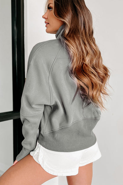 Fleece Lined Thumbhole Sweatshirt