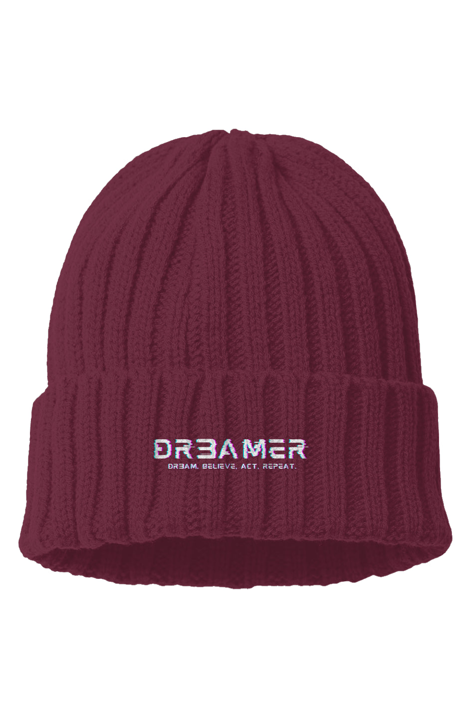 Gevon - Glitched DR3AMER Cable Knit Beanie