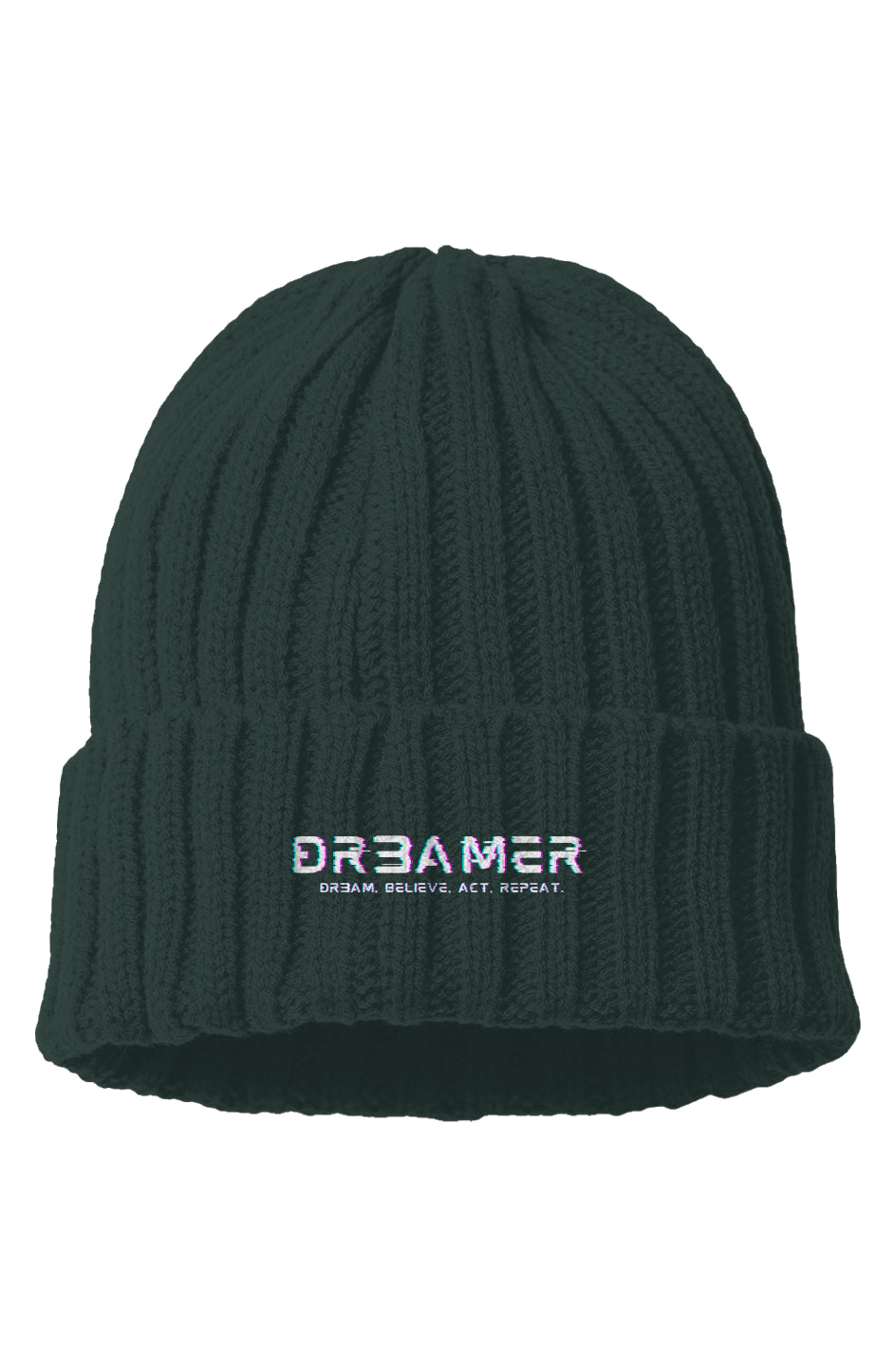 Gevon - Glitched DR3AMER Cable Knit Beanie