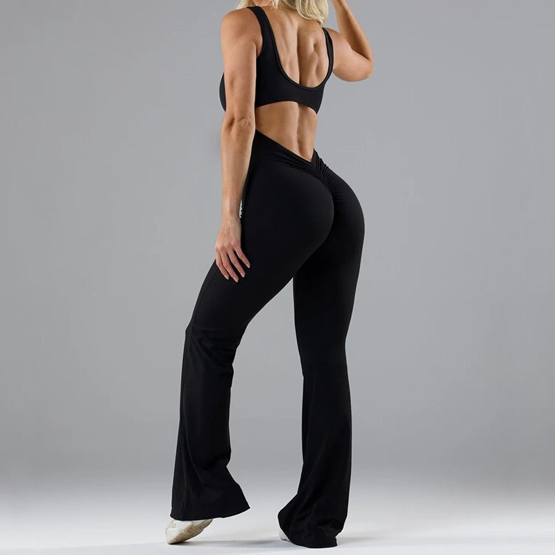 Seamless Slim-Fit Yoga Jumpsuit