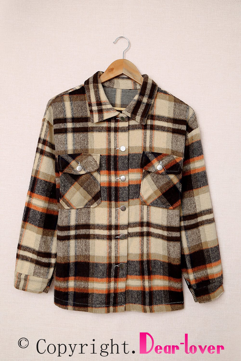 Geometric Plaid Shacket