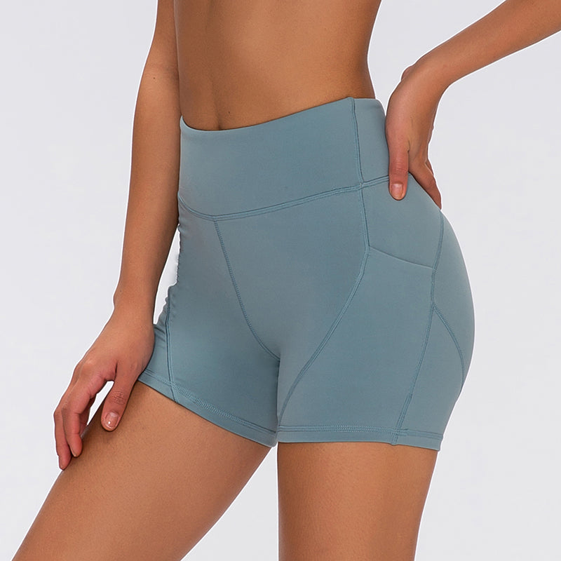 Anti-sweat High-Waisted Soft Cotton Yoga Shorts