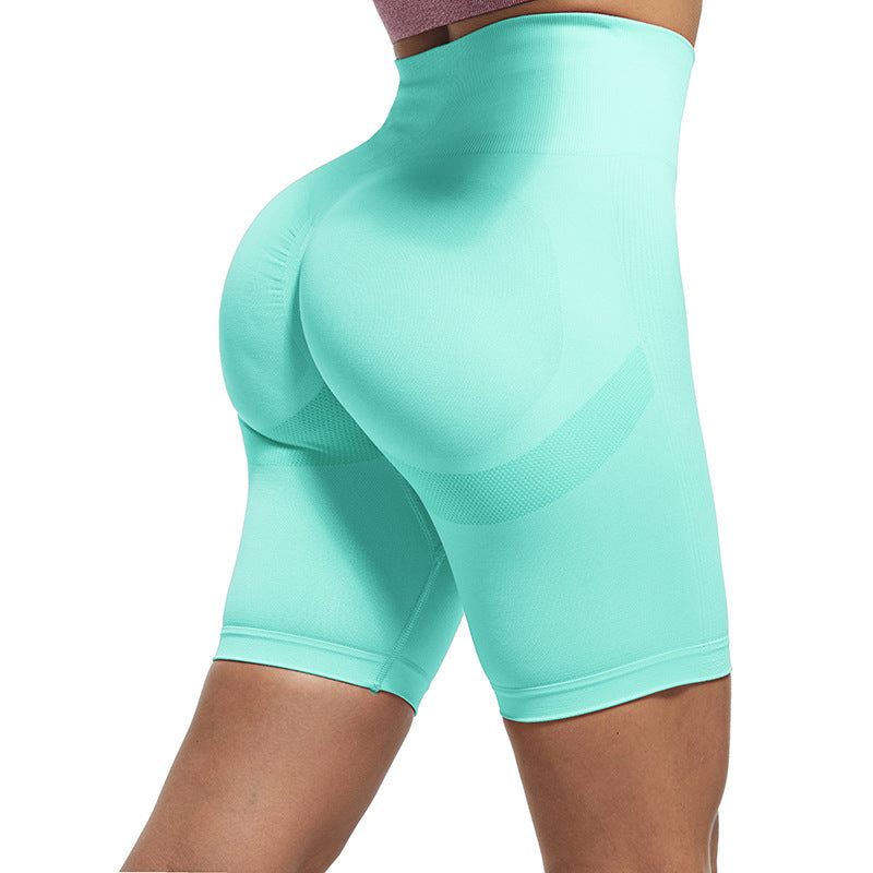 High-Waist Quick-Drying Five-Point Leggings