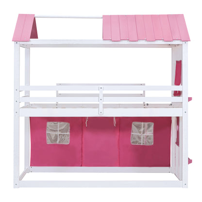 Twin Size Bunk House Bed