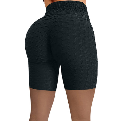 High-Waist Bubble Knit Leggings Shorts