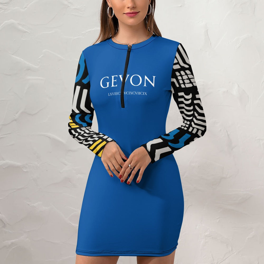 Gevon - Long Sleeve Dress