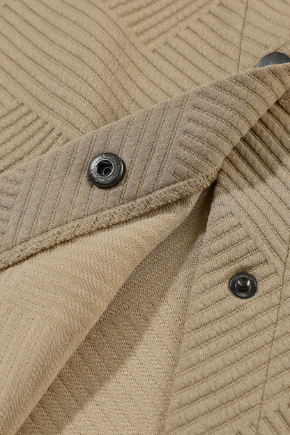 Textured Buttoned Shacket