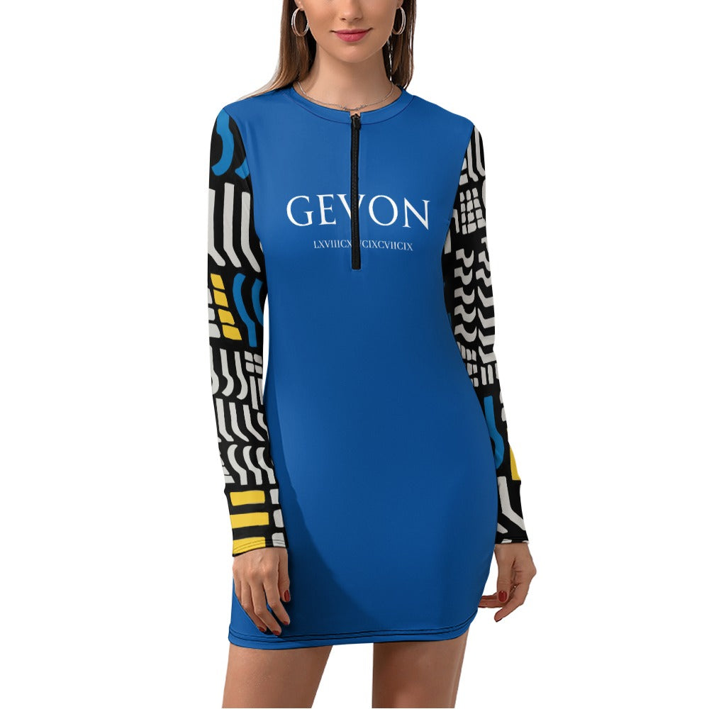 Gevon - Long Sleeve Dress